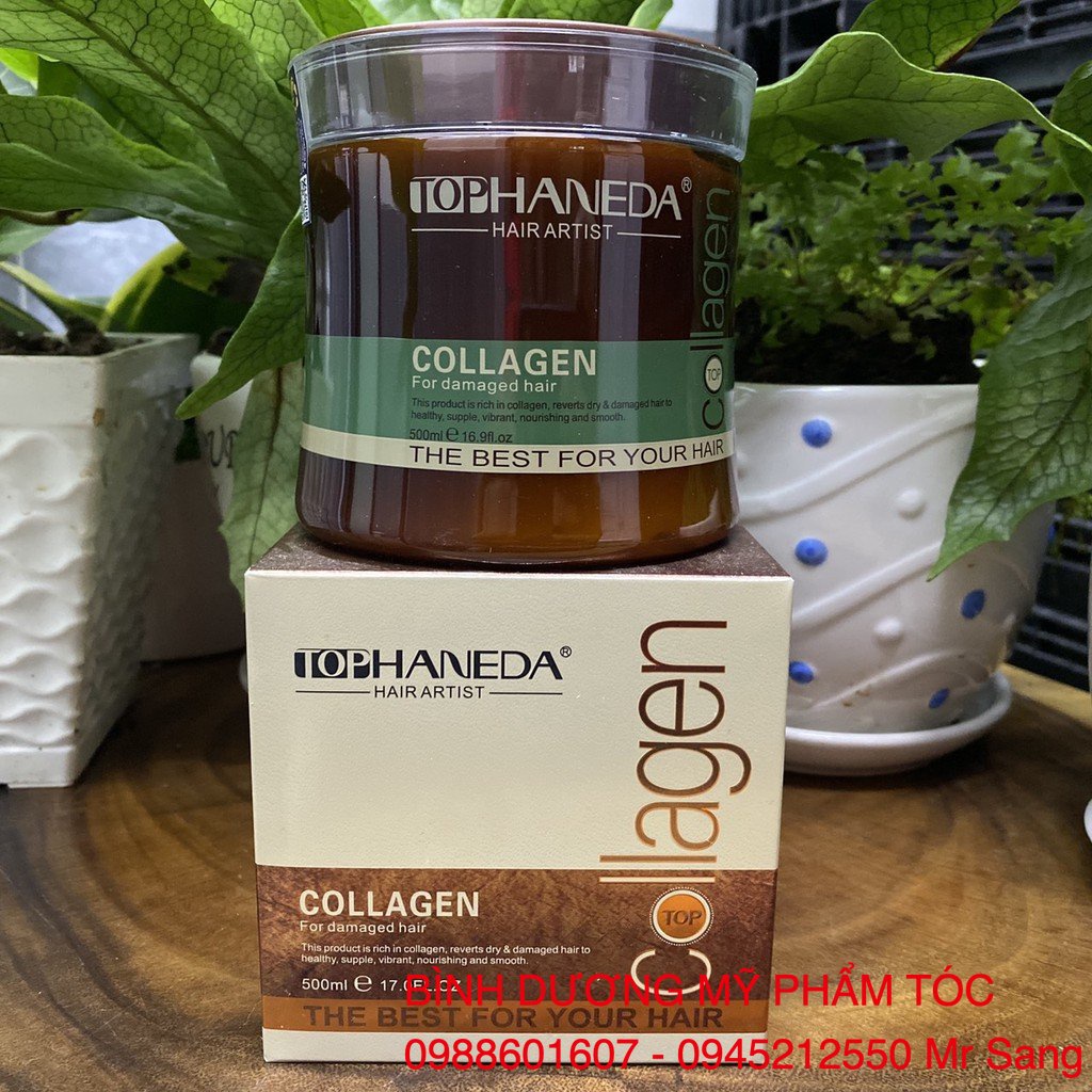 {Chính hãng} {Siêu rẻ} Hấp dầu Haneda Collagen phục hồi tóc hư tổn 500ml (mẫu mới) (2026)