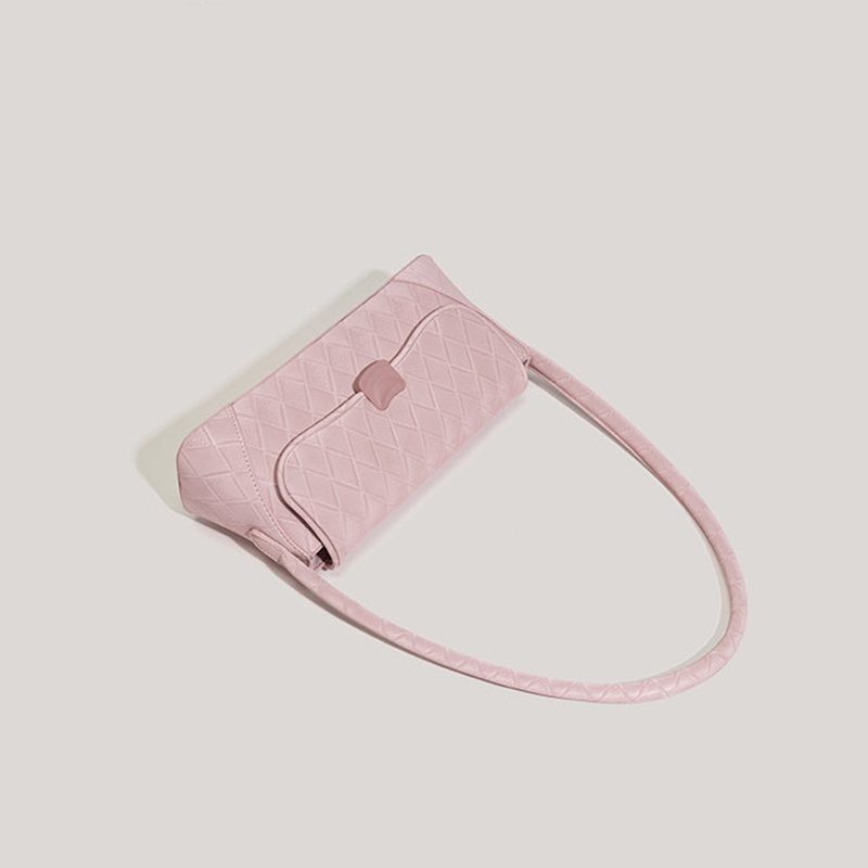 Túi Xách Đeo Vai Màu Trơn Sọc Caro Thời Trang Cao Cấp Cho Nữ