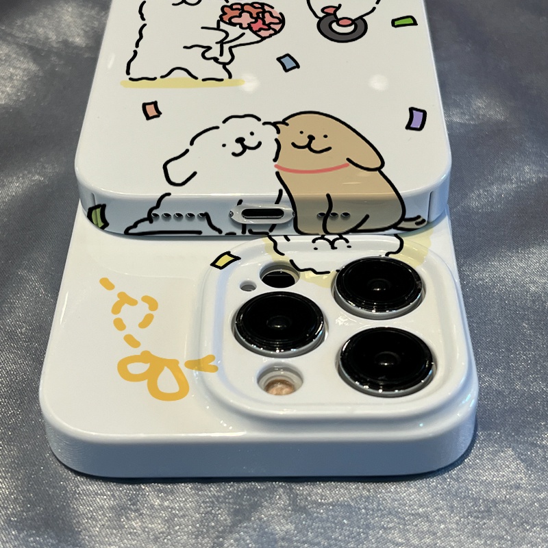 Ốp Điện Thoại In Hình Chú Chó Hoạt Hình Dễ Thương Cho iPhone13 118P7 14pro max
