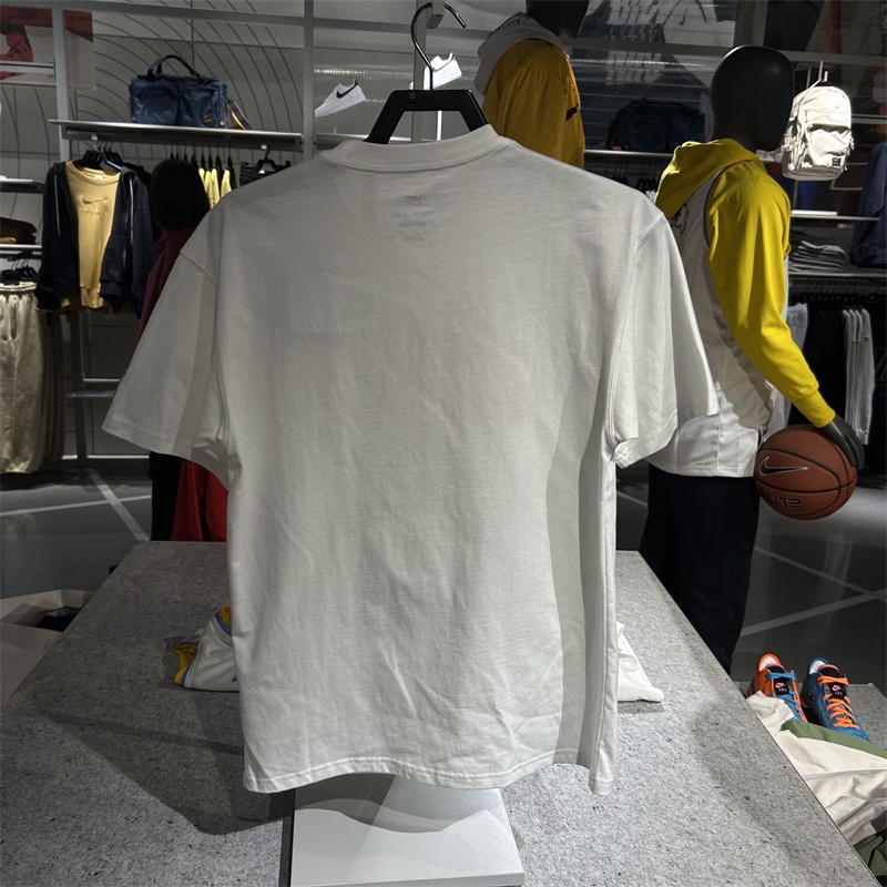 Jordan 100% cotton t-shirt nam thoáng khí phim hoạt hình in thể thao giản dị cổ tròn tay ngắn