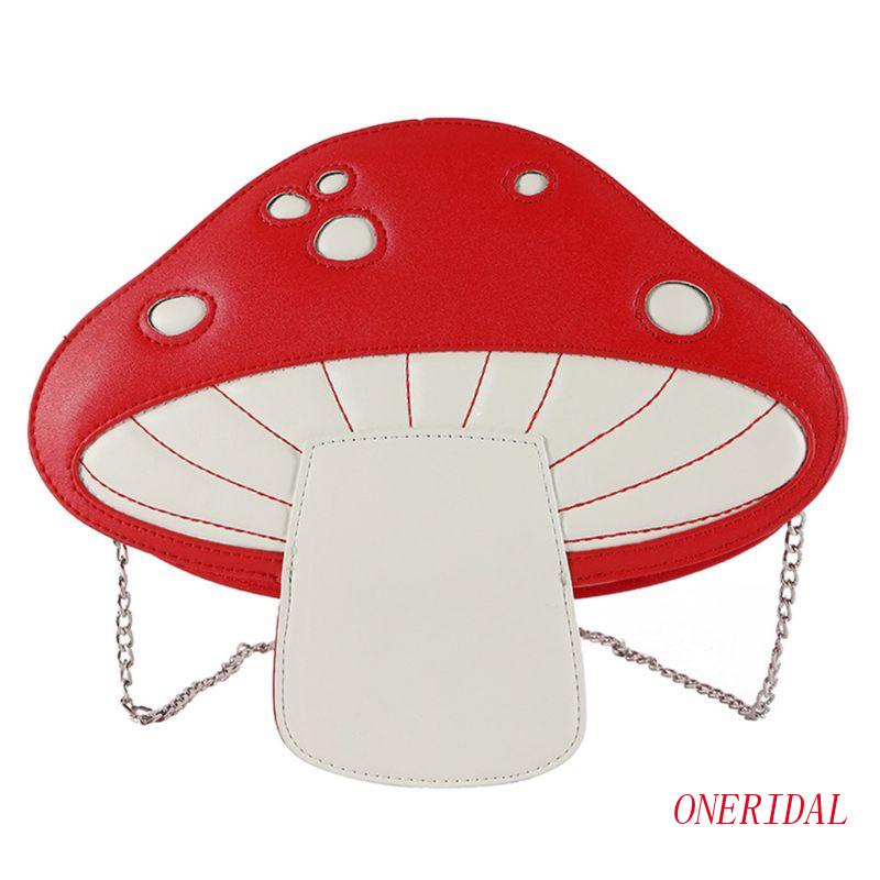 Túi Đeo Chéo Vai Bằng Da PU Hình Nấm Thời Trang Dành Cho Nữ
