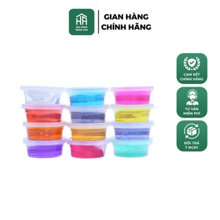 Đồ chơi bộ 12 hộp slam, chất nhơn ma quái Slime cho bé thỏa sức sáng tạo - Gia Dụng Hồng Anh