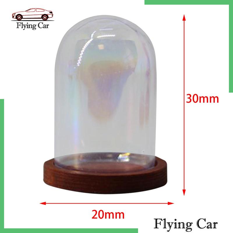 [Lzdjfmy2] Set 4 Giá Đỡ Kính Mái Vòm Mini Bằng Thủy Tinh Trong Suốt Trang Trí Bàn