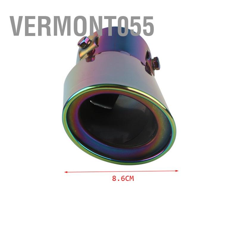 Vermont055 Ống Xả Ô Tô Đầu Thép Không Gỉ Chống Đa Năng Đuôi Họng Cho 5.3Cm Đến 3.8Cm