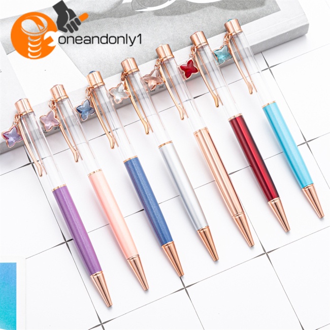 Bút Bi Dạng Lỏng Hình Cỏ Bốn Lá Nổi Diy Dành Cho Học Sinh