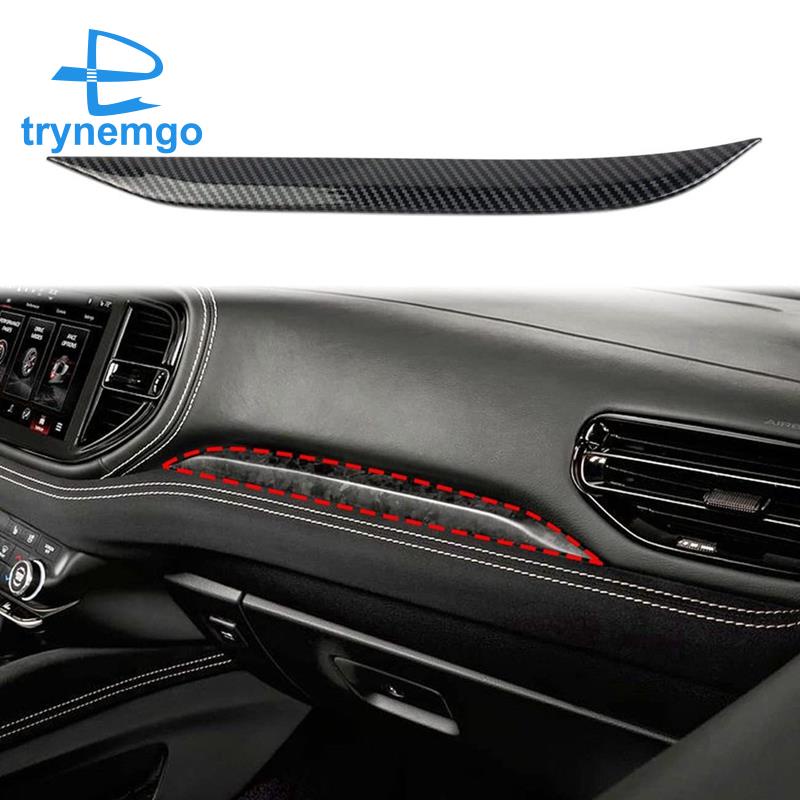 Miếng Dán Bảng Điều Khiển Bằng ABS Sợi Carbon Cho Dodge Durango 2021 2022