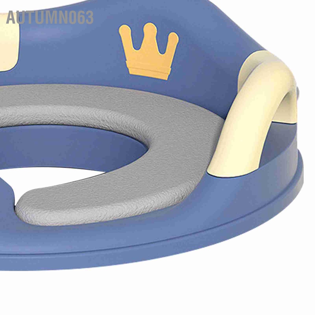 Autumn063 Bô tập ngồi cho trẻ em Đệm PU mềm chống bắn tung tóe Đế ổn định Chống trơn trượt Ghế vệ sinh có tay cầm