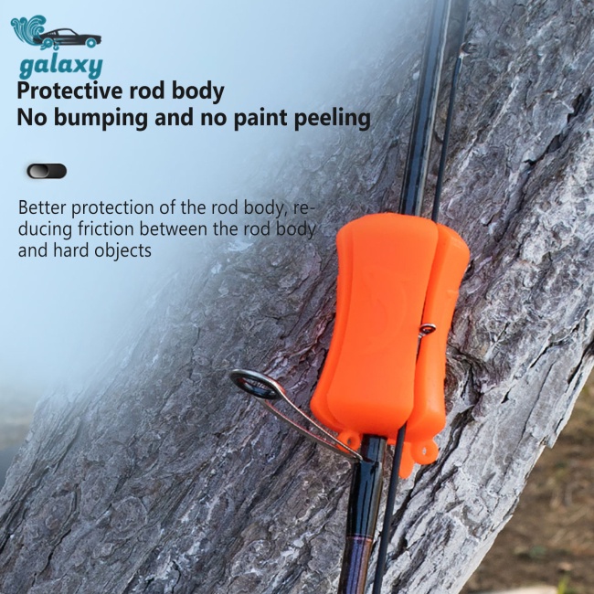 Galaxy Set 4 Phụ Kiện Quấn Cố Định Cần Câu Cá Bằng Silicon Mềm Chống Trượt Đa Năng