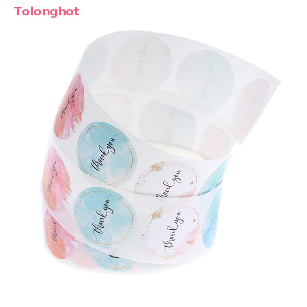 Bộ 500 Miếng Dán Niêm Phong Tự Dính Họa Tiết Hoa Nhiều Màu Sắc