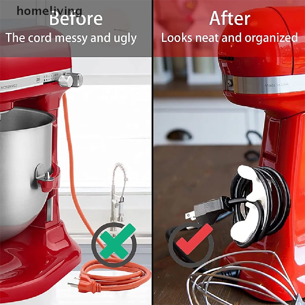 Bộ 2 Móc Quấn Dây Cáp Gọn Gàng Tiện Dụng Cho Nhà Bếp