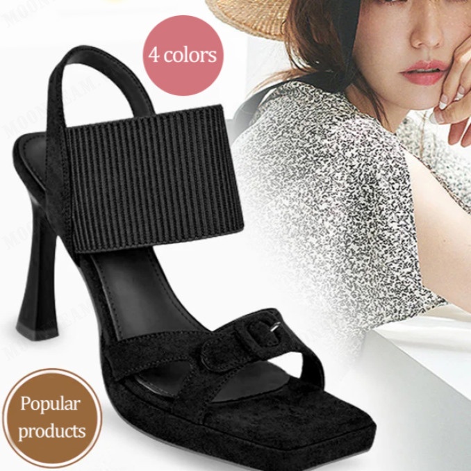 Xăng đan Cao Gót Màu Nâu Có Khóa Cài Trang Trọng Dành Cho Bạn Nữ Sự Kiện Trang Trọng