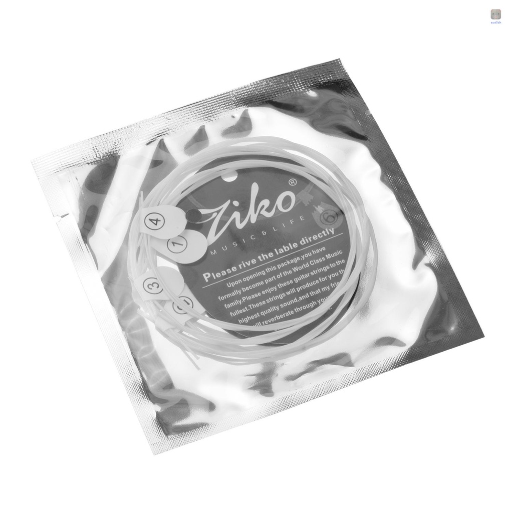 Set 4 Dây Đàn Ukulele (. 024-.026) Chất Liệu Nylon Thay Thế Cho Ukulele Concert 23 Inch