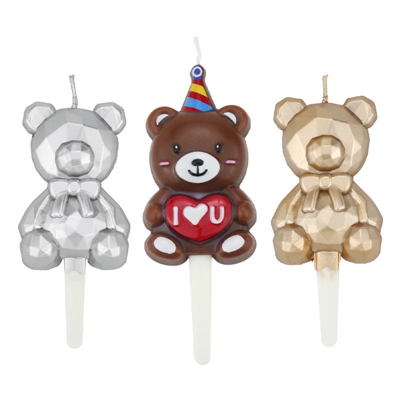 1 Nến Trang Trí Bánh Kem Chủ Đề Động Vật Hoạt Hình