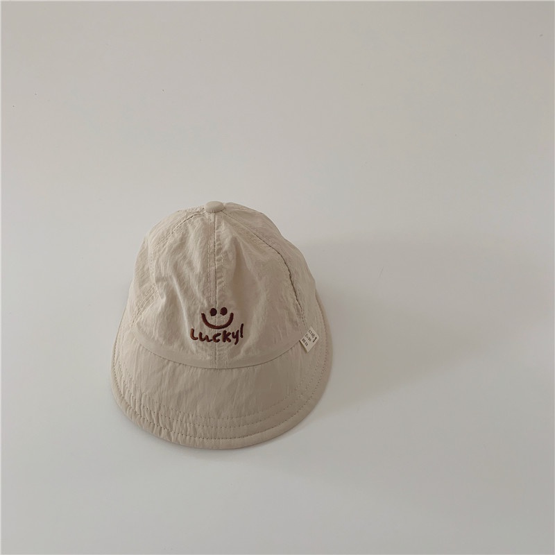 Mũ Lưỡi Trai Vành Mềm Mại Nhanh Khô Thêu Chữ Thời Trang Mùa Hè Dành Cho Trẻ Nhỏ 0-2 Tuổi