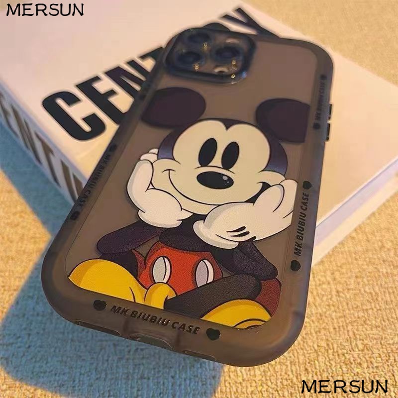 ✅Ốp Điện Thoại Dẻo Trong Suốt Họa Tiết Hoạt Hình Mickey Dễ Thương Cho iPhone13 8P / 7 11 / promax12 14Ue