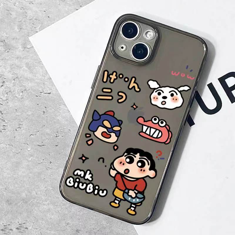 ✅Ốp Điện Thoại Trong Suốt In Hình Cậu Bé Bút Chì Shin-Chan Chống Bụi Bẩn Cho Iphone13 8 14 xr 1112 xs V4EX