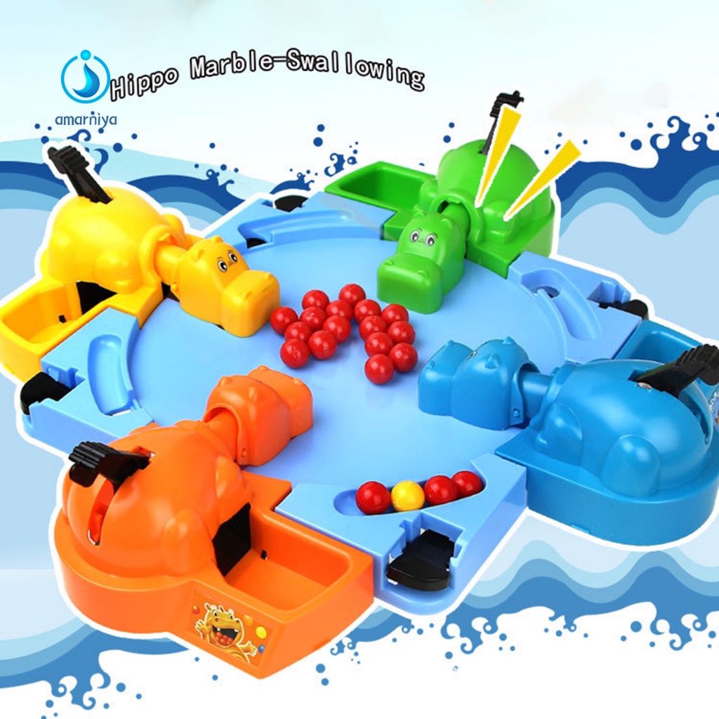 1 Bộ Trò Chơi Hà Mã Ăn Uống 20 Hạt Vui Nhộn Cho Bé