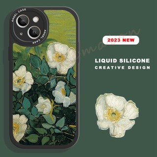 Ốp Điện Thoại Silicon Mềm Họa Tiết Hoa Cho iPhone 14 12 13 11 Pro MAX Plus 7 8 Plus X XR XS MAX SE 2020 14Pro 12Pro