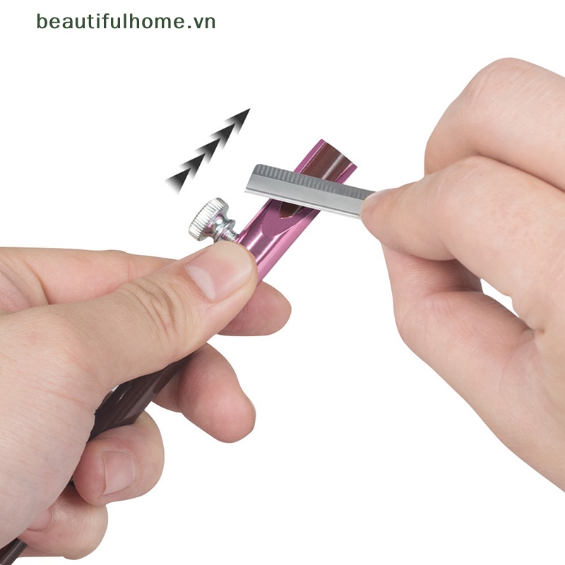 Bút Chì Kẻ Lông Mày Hai Đầu Hình Chữ U Bằng Kim Loại Có Đồ Chuốt