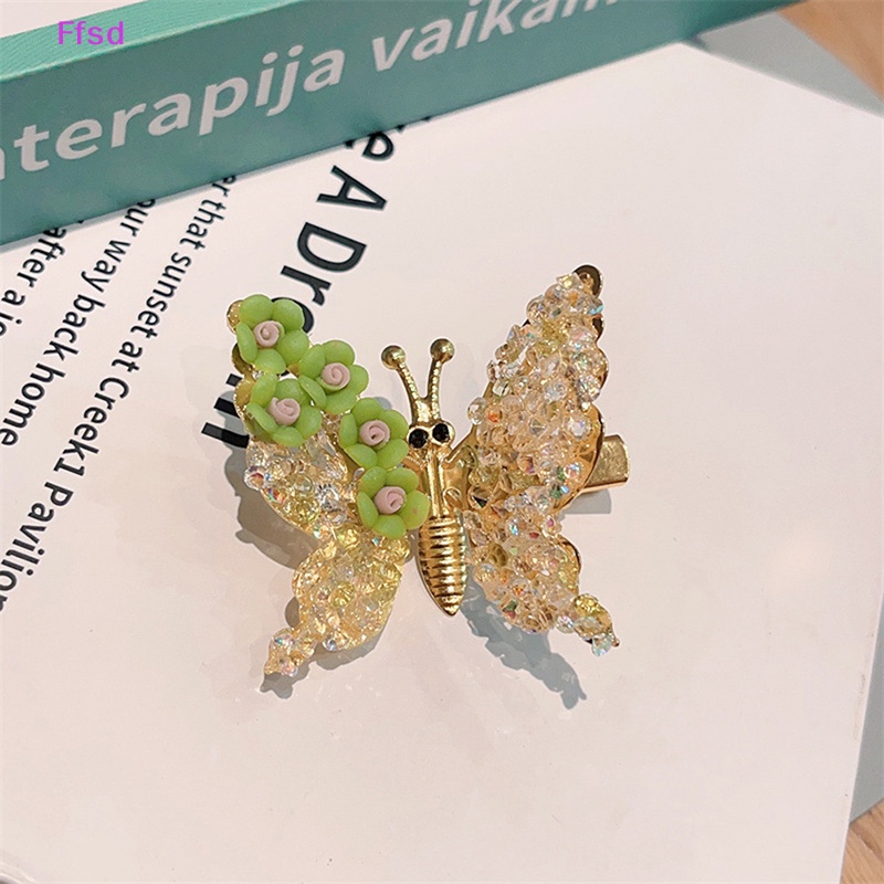 {Ffsd} Kẹp Tóc Tua Rua Hình Cánh Bướm Di Chuyển Dễ Thương Trang Trí Quà Tặng Cho Bé Gái * Hàng Bán Chạy