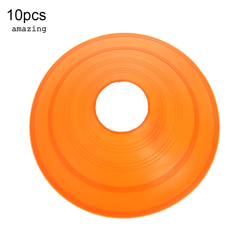 Set 10 Đĩa Đánh Dấu Cột Mốc Hình Nón Luyện Tập Đá Banh