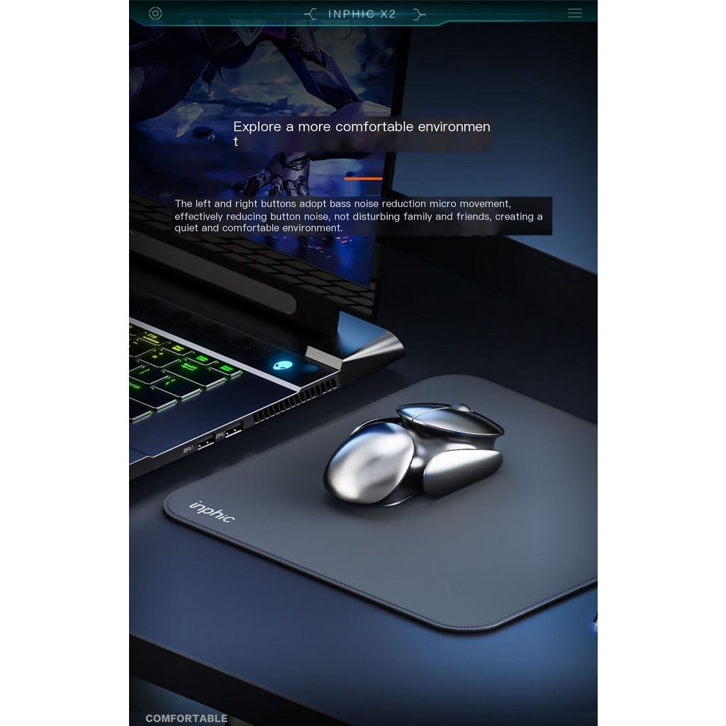 Chuột Quang Không Dây X2 2.4G Với ĐầU CắM USB Chuyên DụNg Cho Laptop