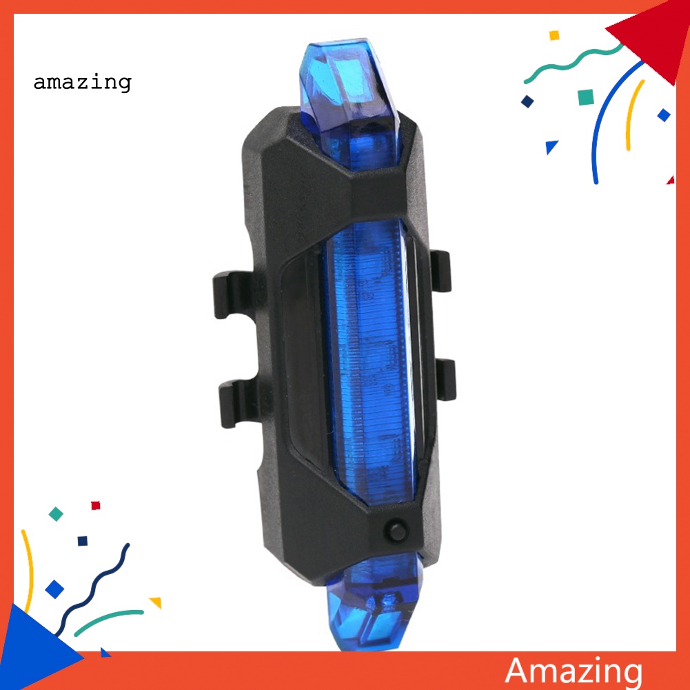 Đèn LED 5 Bóng Gắn Đuôi Xe Đạp Có Thể Sạc Lại Bằng Cổng USB