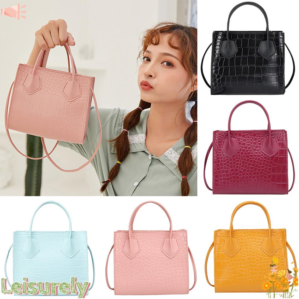 Túi Đeo Chéo Sức Chứa Lớn Họa Tiết Da Cá Sấu Nhiều Màu Sắc Thời Trang Cho Nữ