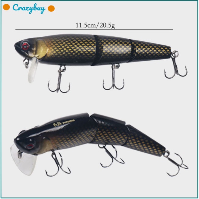 Cr Mồi Giả Câu Cá 3 Khớp Nối Bằng Nhựa Cứng