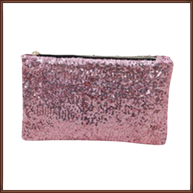 Túi Bì Thư Xách Tay Đính Kim Sa Lấp Lánh Thời Trang Dành Cho Nữ