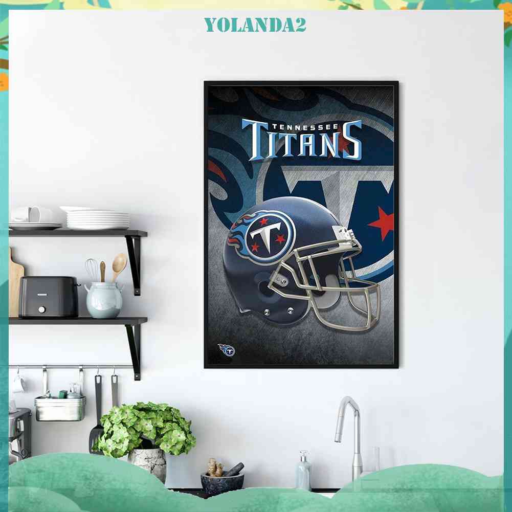 Tranh Đính Đá Kim Cương Toàn Bộ 5D DIY Hình Tennessee Titans