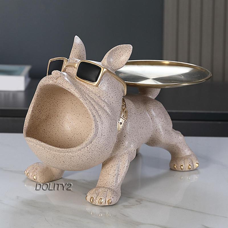 Set 2 Hộp Đựng Đồ Dùng Hình Chú Chó Bằng Nhựa Độc Đáo Trang Trí Nhà Cửa / Tiệc Tùng