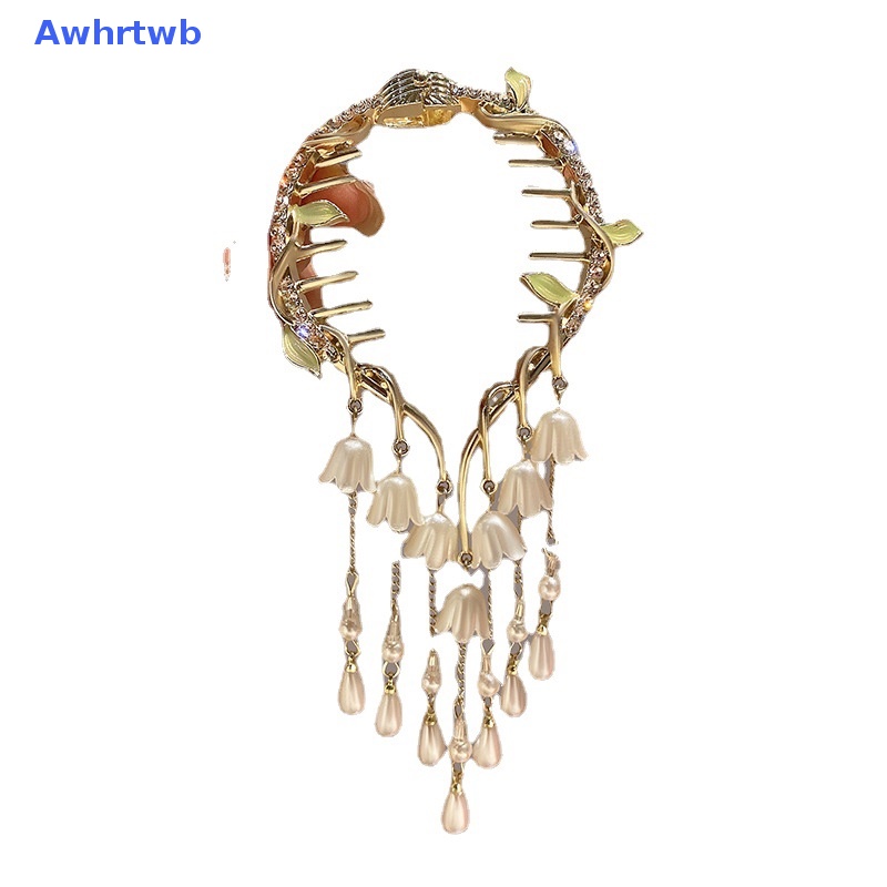 Kẹp Tóc Đính Đá Phối Tua Rua Thời Trang Cho Nữ Mới