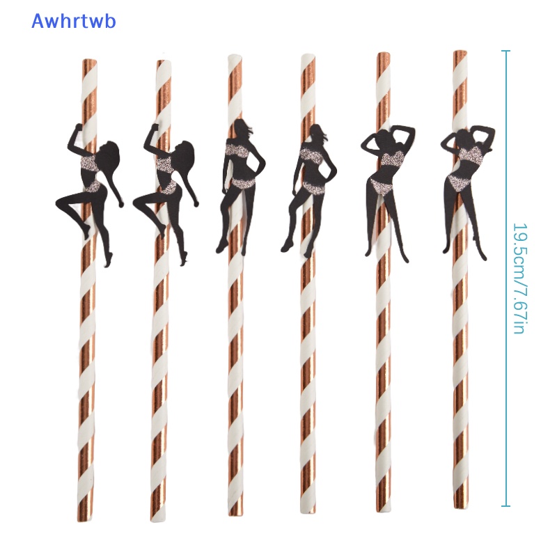 Set 6 Ống Hút Chuyên Dụng Cho Vũ Công Múa Bachelor Mới