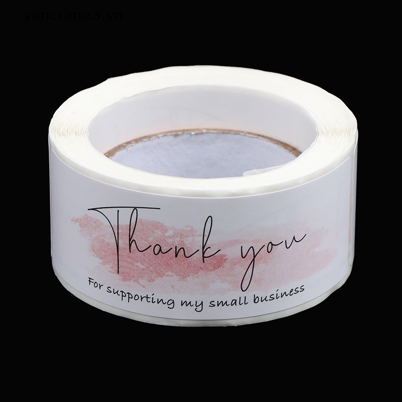 Cuộn 120 Nhãn Dán Thank You Tự Dính Trang Trí Gói Hàng {yancrane3.vn}