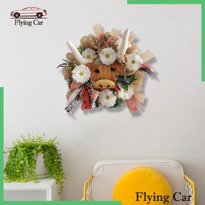 [Lzdjfmy2] Vòng Hoa Lò Xo Gắn Cửa Trước Làm Bằng Tay Kích Thước 50cm