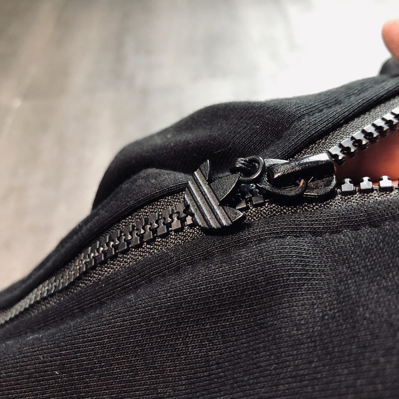 Áo Khoác cardigan Thêu logo Adidas 100% Phong Cách vintage Cho Nam