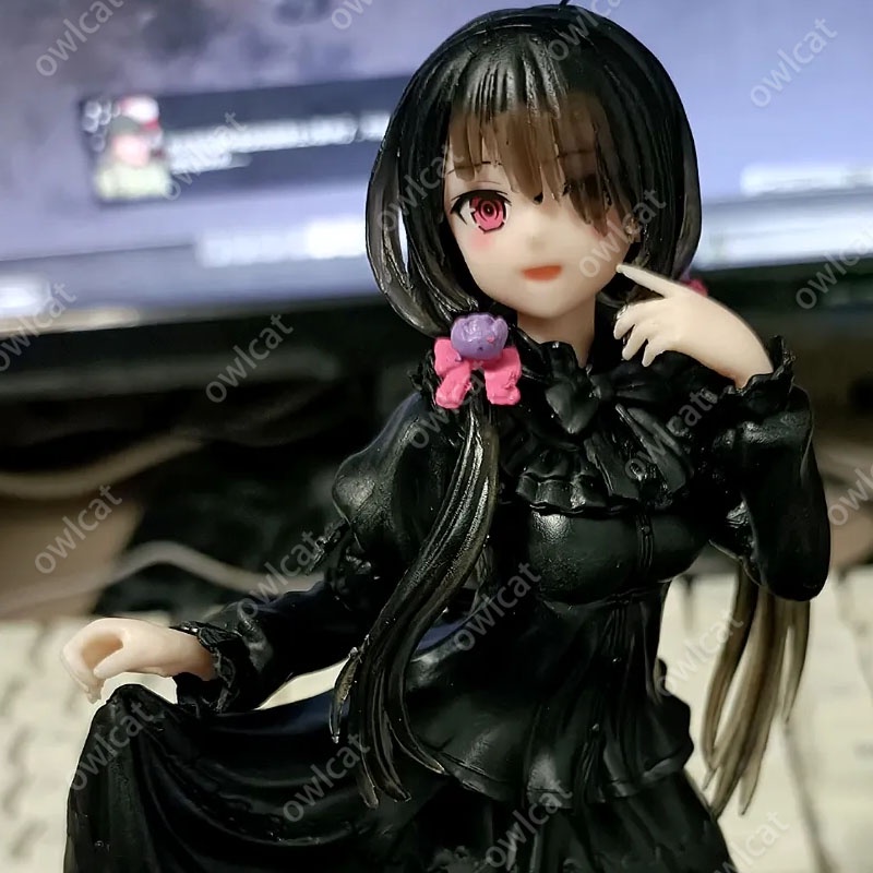 Mô Hình Nhân Vật Date A Live Tokisaki Kurumi  19cm Size Lolita Black Dress Nightmare S-Class Spirit Light Novel Figure PVC Packed in Box Model