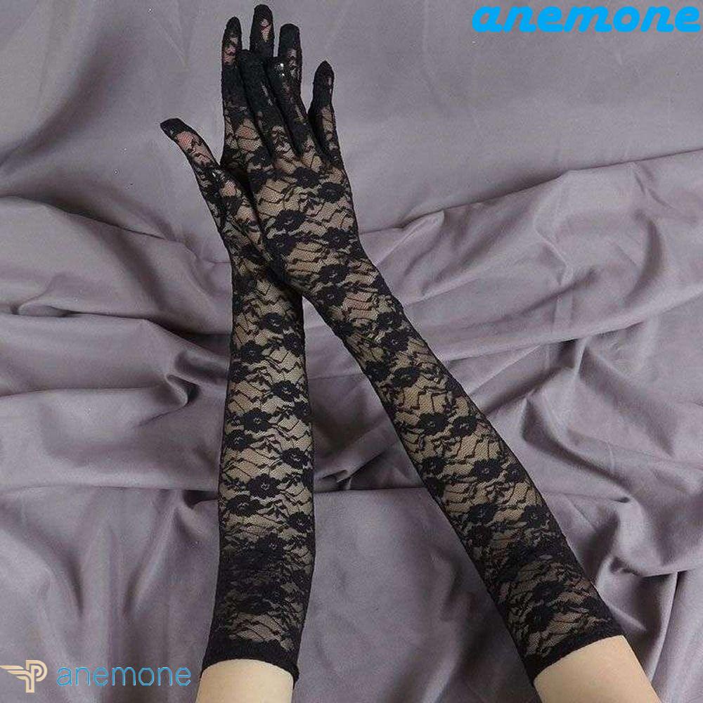 Găng Tay Ren Lưới Siêu Mỏng Chống Tia UV Ngọt Ngào Thanh Lịch Dành Cho Cô Dâu