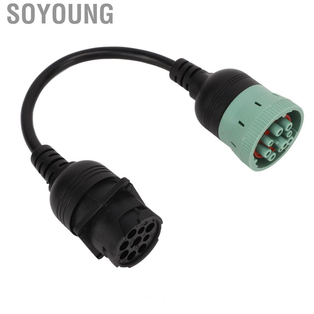 Soyoung CAN1 To CAN3 Crossover Cable  9 Pin Lightweight Diagnostic Crossover Adapter High Flexibility Plug and Play  for Cars