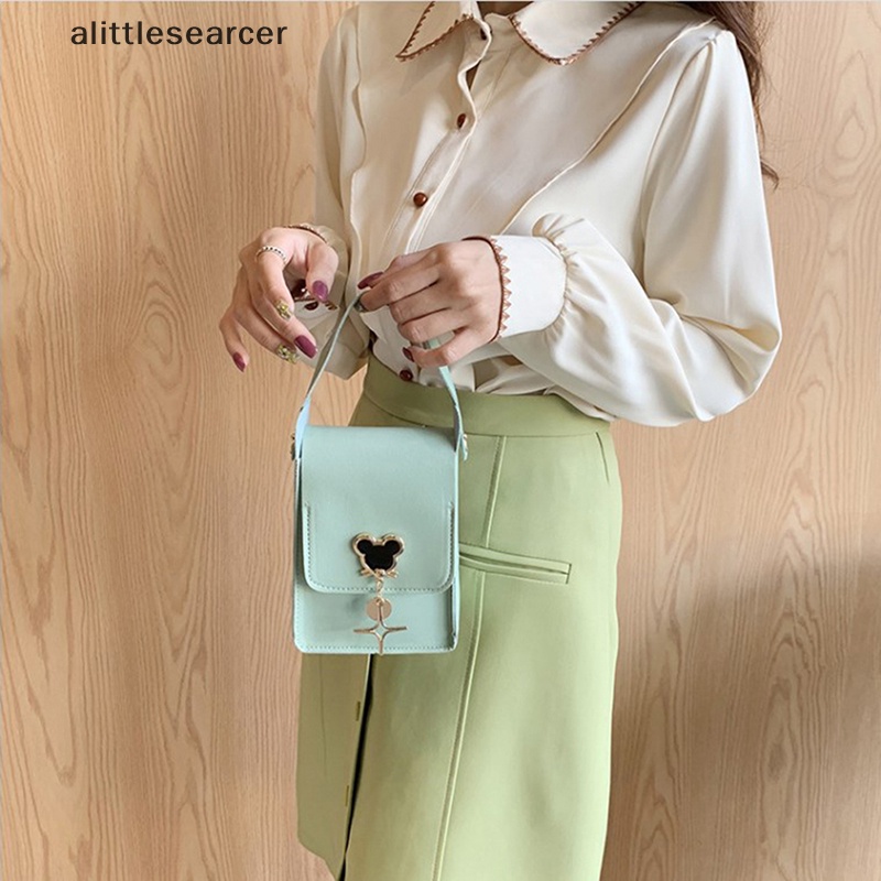 Túi Tote Đeo Chéo Thêu Họa Tiết Hoạt Hình Đính Đá Xinh Xắn Thời Trang Cho Nữ