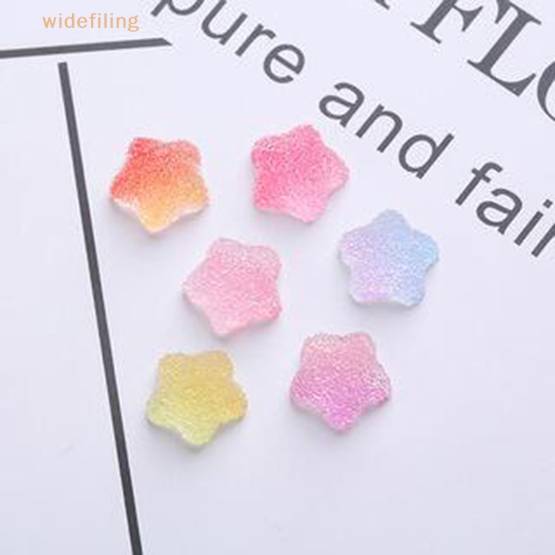 Bộ 5 Kẹp Tóc Giả Hình Ngôi Sao Năm Cánh Mềm Mại Dùng Trang Trí DIY