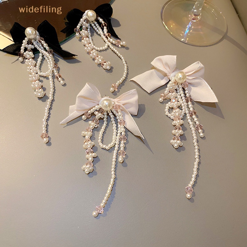 Bông Tai Mạ Bạc 925 Hình Nơ Đính Ngọc Trai Lấp Lánh Thời Trang