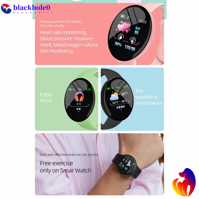 Bộ Đồng Hồ Thông Minh D18s Màn Hình 1.44 Inch 90mah Bluetooth 4.0 Có Thể Theo Dõi Giấc Ngủ