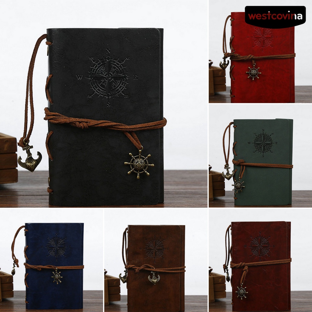 [COD]♪Bao Da Máy Tính Bảng Giả Da Phong Cách Vintage Cho Nhật Ký Khổ A7