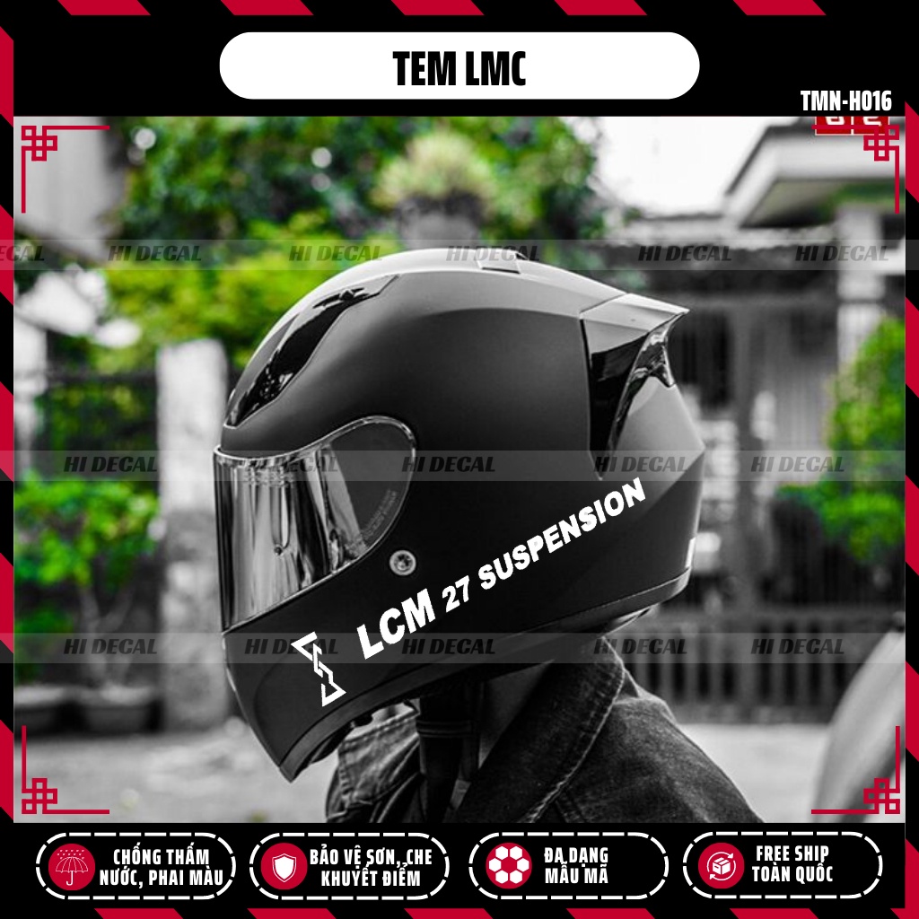 Tem LCM decal sticker dán phuộc xe máy | TMN-H007 | Decal tem sticker hình dán chống nước, chống phai màu