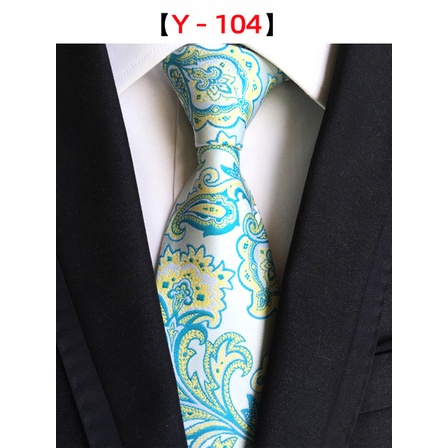 Cà vạt EFAN 8cm vải lụa polyester họa tiết hoa điều paisley hợp xu hướng doanh nhân cho nam dự tiệc