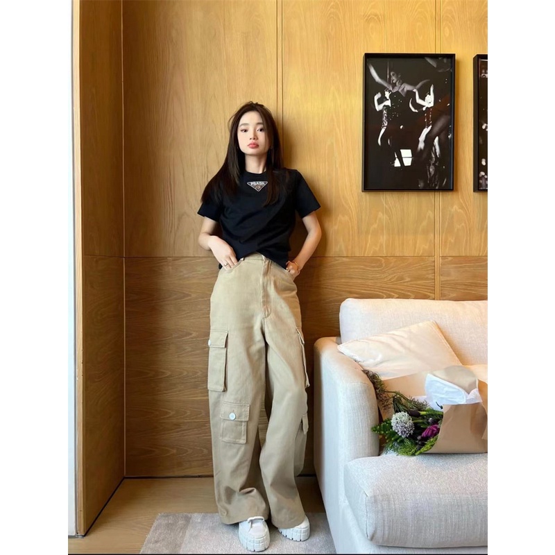 Áo Thun Trơn Dệt Kim Cổ Tròn Ngắn Tay Thời Trang Unisexu5Ersyhrdf Pr-ad88