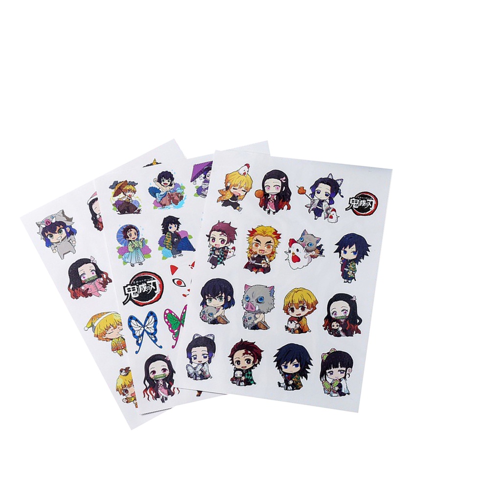 Bộ 3 Hình Xăm Dán Thiết Kế Demon Slayer Chống Nước Cho Trẻ Em