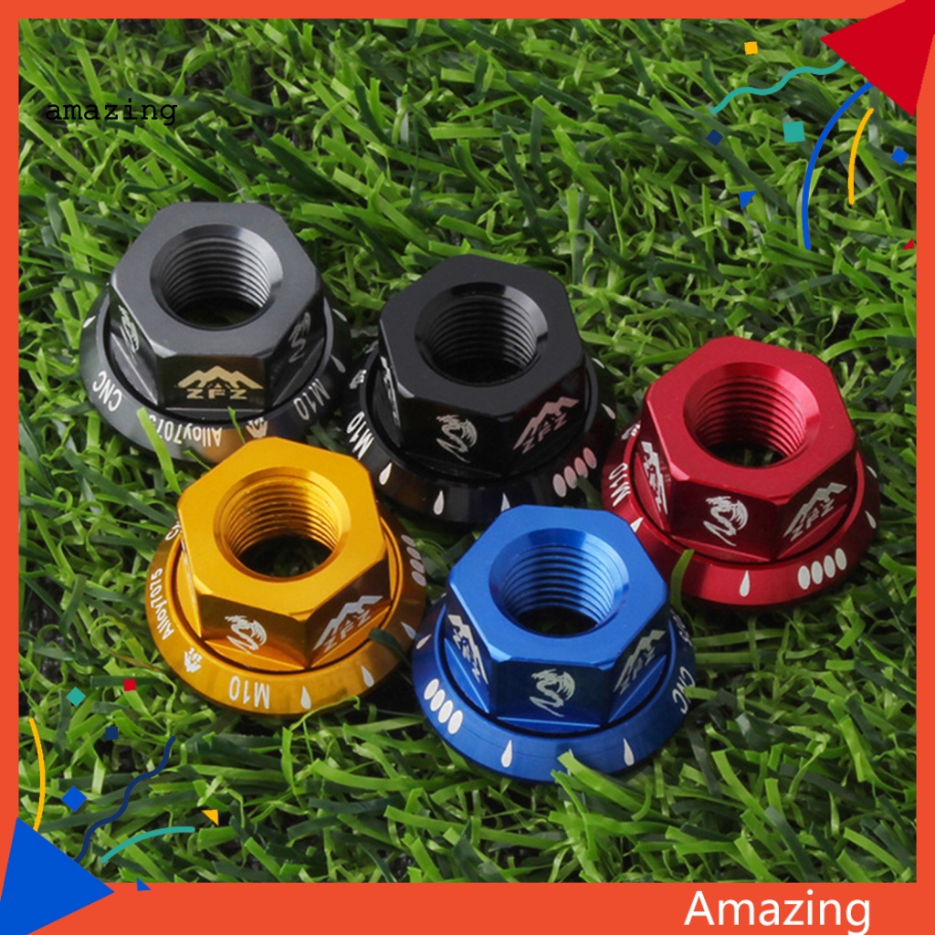 Đai Ốc CNC Màu Sáng Chống Ăn Mòn Gắn Trục Bánh Xe Đạp